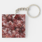 Andradite Garnet und Calcite-Cluster Schlüsselanhänger (Rückseite)