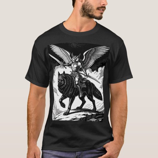 Andras der Eulenreiter T-Shirt (Vorderseite)