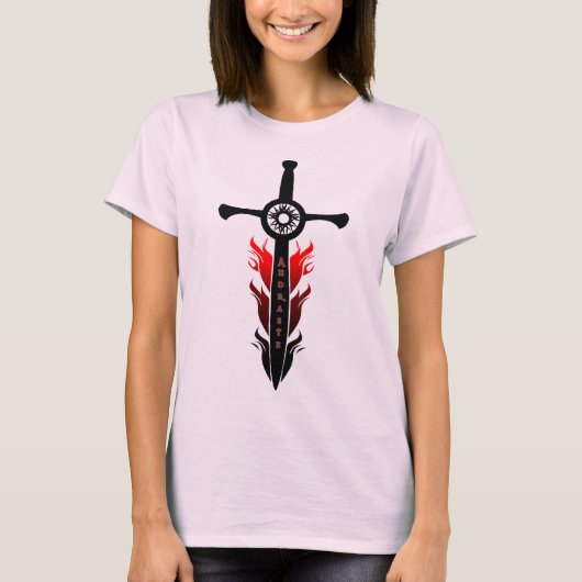 Andrastes lodernde Klinge T-Shirt (Vorderseite)