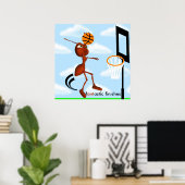 Andre Ant Basketball Slam Dunk Poster (Heimbüro)