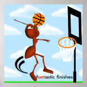 Andre Ant Basketball Slam Dunk Poster (Vorne)