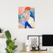 Andre Derain Frau in einem Hemd Kunstprint Poster (Heimbüro)
