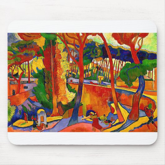 Andre Derain Turning Road bei L'Estaque Mousepad (Vorne)