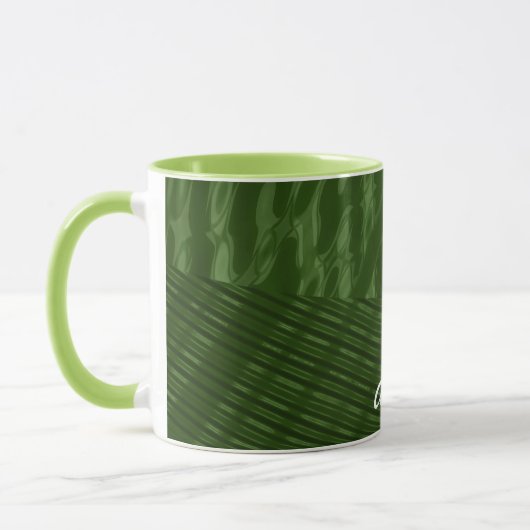 ANDRE ~ GLOSSY 3D Glossy Green ~ Tasse (Links)