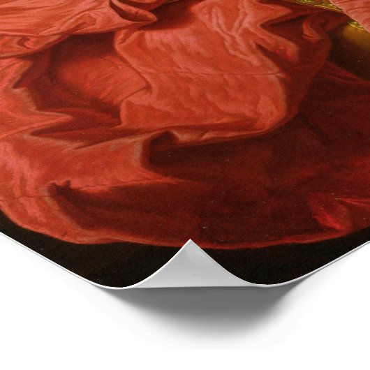 Andre Hercule de Fleury 1728 Poster (Ecke)