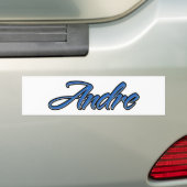 Andre Name blue Aufkleber Sticker Autoaufkleber (Auf Auto)