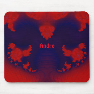 ANDRE ~ Rote und blaue Maus Pad Mousepad