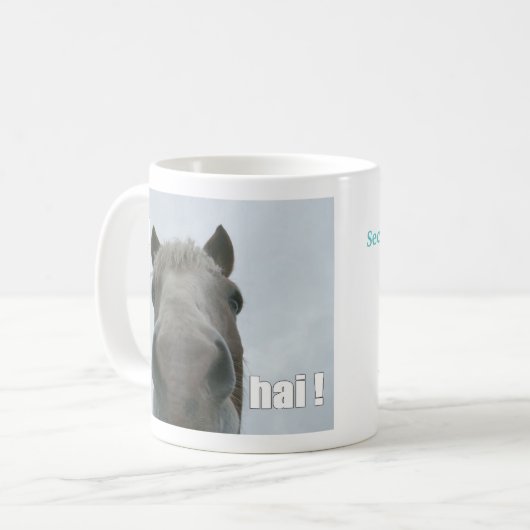 Andre sagt Hai! Kaffeetasse (Vorderseite Links)