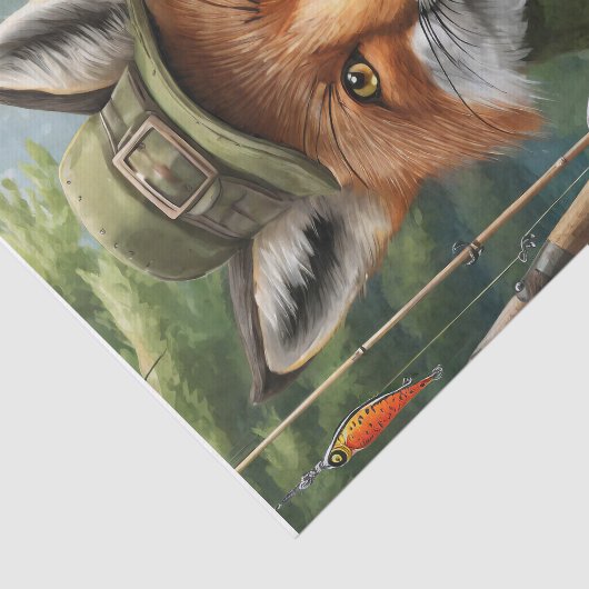 Andre the Fishing Fox, Outdorrsman Seidenpapier (Ausschnitt)