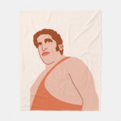 Andre the Giant Fleecedecke (Vorderseite)