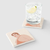 Andre the Giant Steinuntersetzer (Seitenansicht)