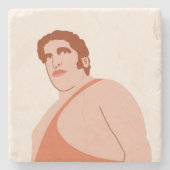 Andre the Giant Steinuntersetzer (Vorderseite)