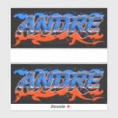 Andre Vorname Name Graffiti Aufkleber Sticker (Blatt)