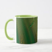 ANDRE ~ Zany 3D Fraktal ~ Gold Green Tasse (Links)