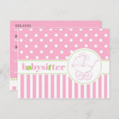 Andrea Babysitter Postkarte (Vorne/Hinten)