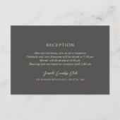 Andrea Brown Elegant Wedding Begleitkarte (Vorderseite)