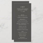 Andrea Brown Elegant Wedding Programm (Vorne/Hinten)