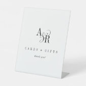 ANDREA Classic Chic Einzigartige Hochzeitskarten u Sockelschild (Vorderseite)