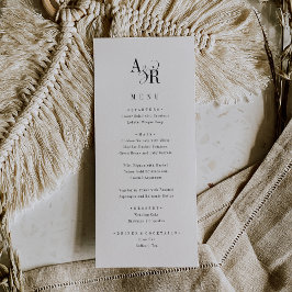 ANDREA Classic Elegante Formal Extravagant Einziga Menükarte