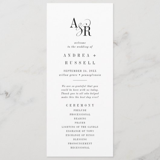 ANDREA Classic Elegante Formal Extravagant Einziga Programm (Vorderseite)