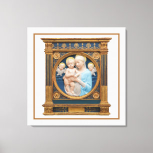 Andrea Della Robbia c1485 Madonna and Child Canva Leinwanddruck