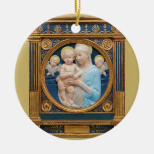Andrea Della Robbia c1485 Madonna and Child Keramik Ornament