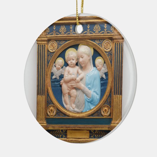 Andrea Della Robbia c1485 Madonna and Child Keramik Ornament (Links)