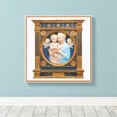 Andrea Della Robbia c1485 Madonna and Child Leinwanddruck (Insitu (Holzboden))
