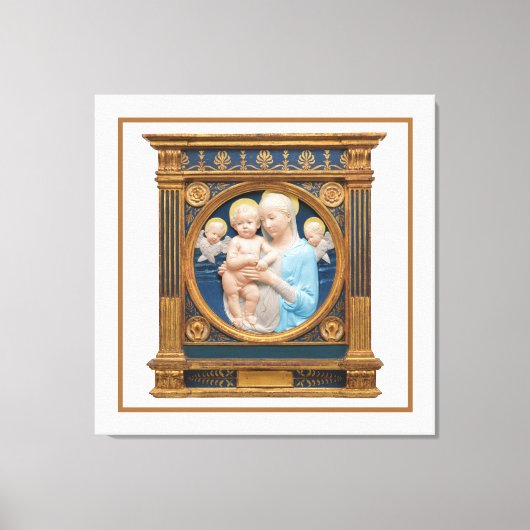 Andrea Della Robbia c1485 Madonna and Child Leinwanddruck (Vorderseite)