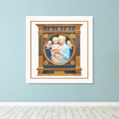 Andrea Della Robbia c1485 Madonna and Child Leinwanddruck (Insitu (Holzboden))