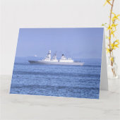 Andrea Doria Italian Destroyer Karte (Gelbe Blume)