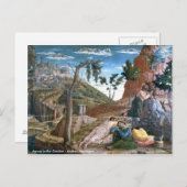 Andrea Mantegna Agony im Garten Postkarte (Vorne/Hinten)
