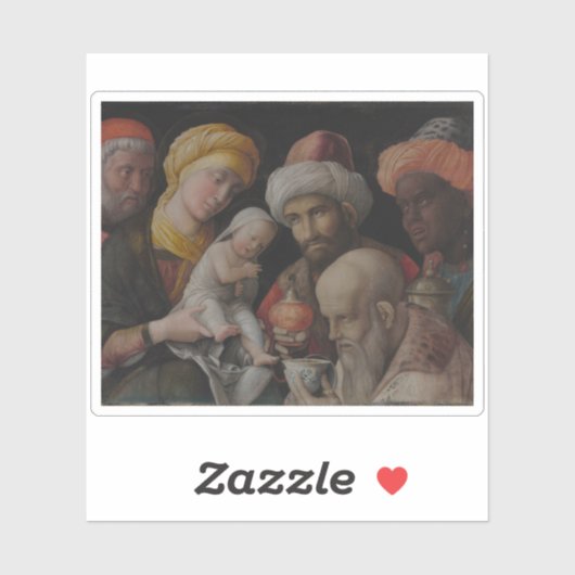 Andrea Mantegna - Bewunderung der Magi Aufkleber (Blatt)