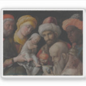 Andrea Mantegna - Bewunderung der Magi Aufkleber (Vorderseite)