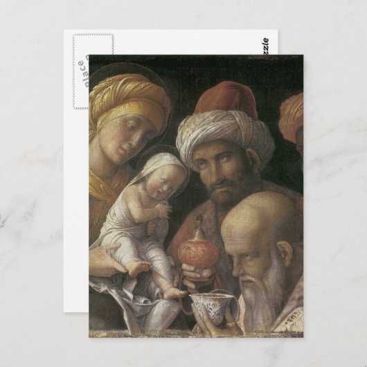 Andrea Mantegna Bewunderung der Magi Postkarte (Vorne/Hinten)