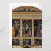 Andrea Mantegna - San Zeno Altarpiece Einladung (Vorne/Hinten)