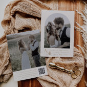 ANDREA Modernes Gold Cream Minimal Einfache Hochze Save The Date