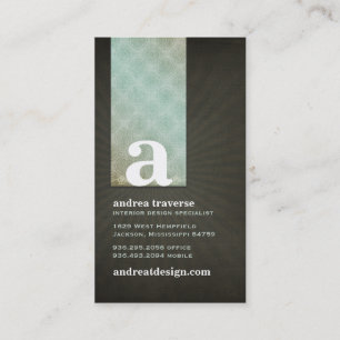 Andrea-Monogramm-Visitenkarten Visitenkarte
