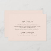 Andrea Tan Elegant Wedding Begleitkarte (Vorne/Hinten)