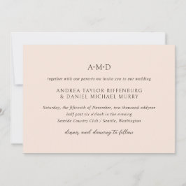 Andrea Tan Elegant Wedding Einladung