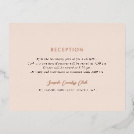 Andrea Tan Elegant Wedding Foil Enclosure Card Folie Einladungspostkarte