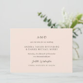 Andrea Tan Elegant Wedding Save The Date (Stehend Vorderseite)