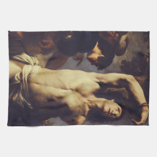 Andrea Vaccaro: St. Sebastian Barocke Kunst Geschirrtuch