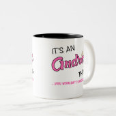 Andrea, was Sie nicht verstehen würden Zweifarbige Tasse (VorderseiteRechts)