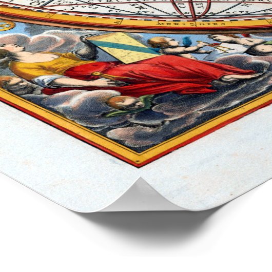 Andreas Cellarius Die spirale Revolution der Sonne Poster (Ecke)