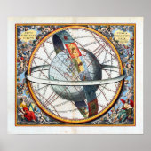 Andreas Cellarius Die spirale Revolution der Sonne Poster (Vorne)