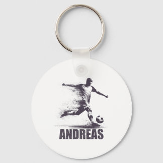 Andreas Fußballjungen Personalisierter Vorname And Schlüsselanhänger