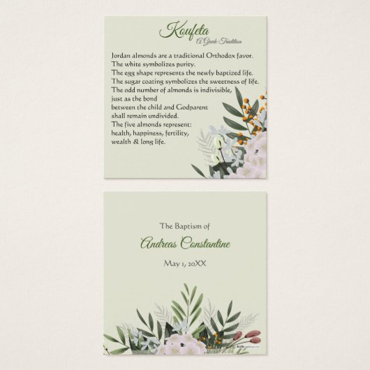 Andreas Koufeta Card (Vorne & Hinten)