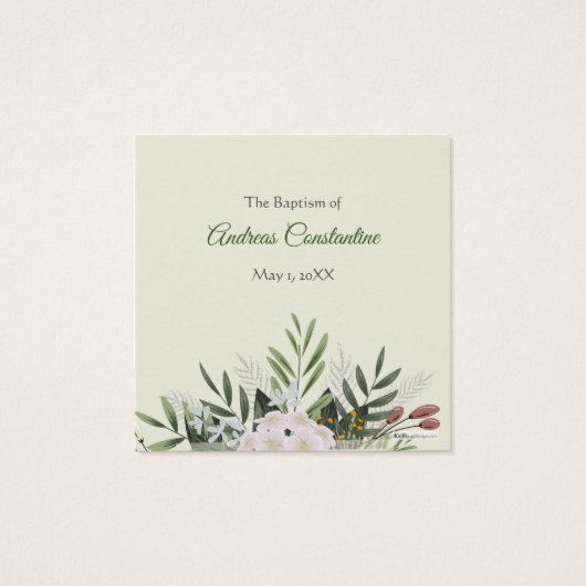 Andreas Koufeta Card (Rückseite)