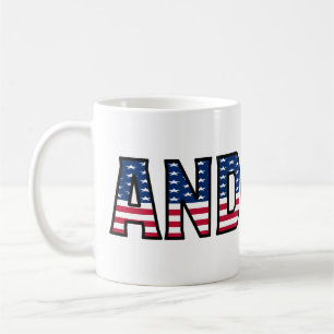 Andreas Name Vorname USA styled Tasse Kaffeetasse